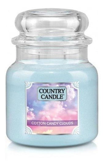 Country Candle Średnia Świeca Zapachowa Z Dwoma Knotami Cotton Candy Clouds 453G Country Candle