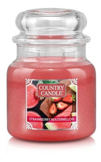 Country Candle Średnia Świeca Zapachowa Z Dwoma Knotami Strawberry Watermelon 453G Country Candle