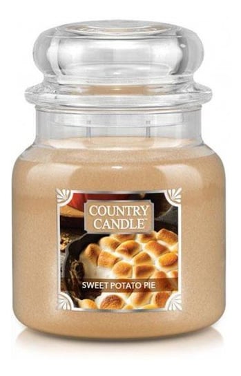 Country Candle Średnia Świeca Zapachowa Z Dwoma Knotami Sweet Potato Pie 453G Country Candle