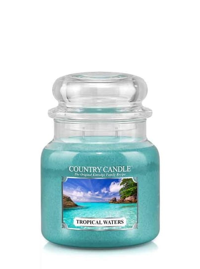 Country Candle, Tropical Waters, świeca zapachowa, średni słoik, 2 knoty Country Candle