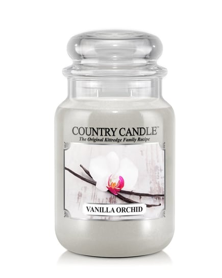 Country Candle, Vanilla Orchid, świeca zapachowa, duży słoik, 2 knoty Country Candle