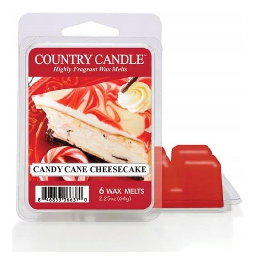 Country Candle Wax Wosk Zapachowy "Potpourri" Candy Cane Cheesecake 64G Country Candle