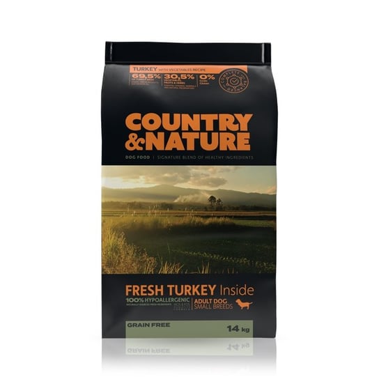 Country&amp;Nature Adult Small Indyk z warzywami 14kg 
