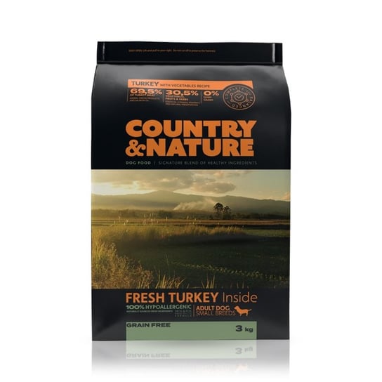Country&amp;Nature Adult Small Indyk z warzywami 3kg 