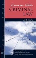 Course Notes: Criminal Law Cherkassky Lisa