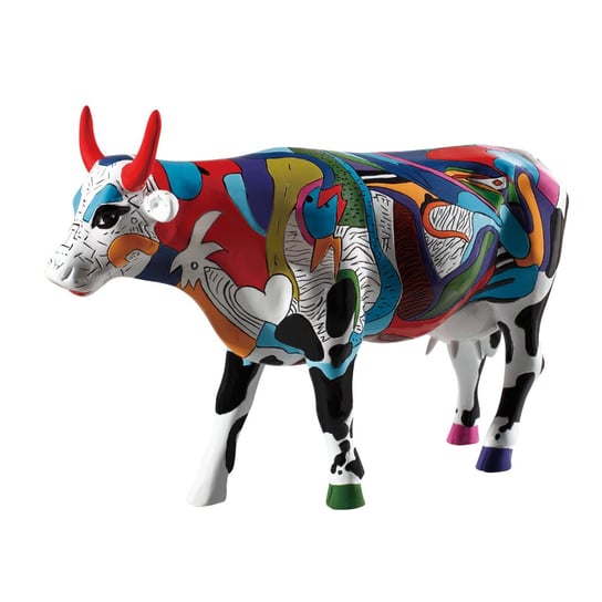 CowParade, figurka-krówka ZIV'S UDDERLY COOL COW, duża/poliresing Inna marka