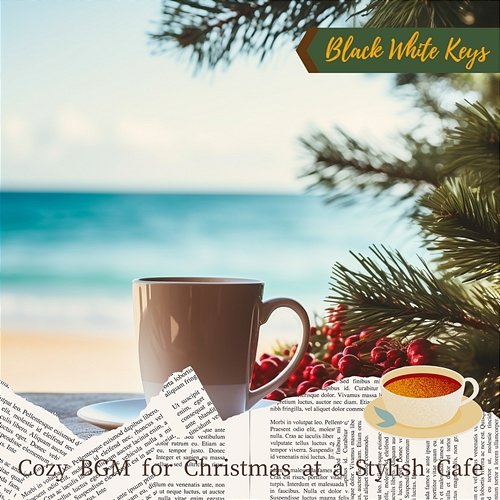 Cozy Bgm for Christmas at a Stylish Cafe Black White Keys