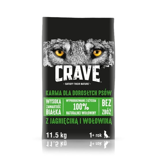 Crave Dog z Jagnięciną i Wołowiną 11,5kg CRAVE
