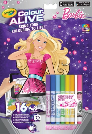 Crayola, Barbie, flamastry Colour Alive Crayola