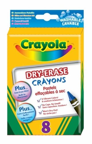 Crayola Core, kredki świecowe ścieralne, 8 szt. Crayola