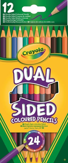 Crayola, dwustronne kredki ołówkowe zmywalne, 24 kolory Crayola