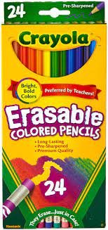 Crayola Erasable Kredki Z Gumką 24 Kolory Crayola