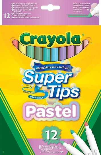 Crayola, Flamastry pastelowe, 12 szt Crayola