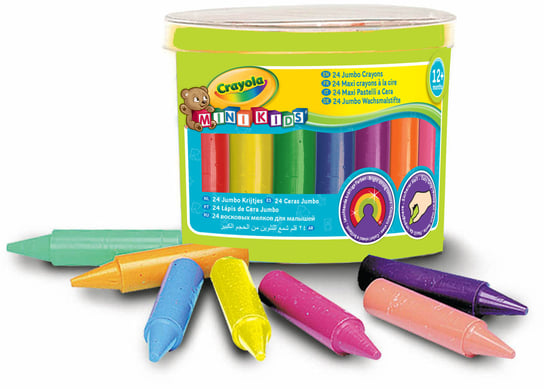 Crayola, kredki świecowe Jumbo zmywalne, Mini Kids, 24 sztuki Crayola