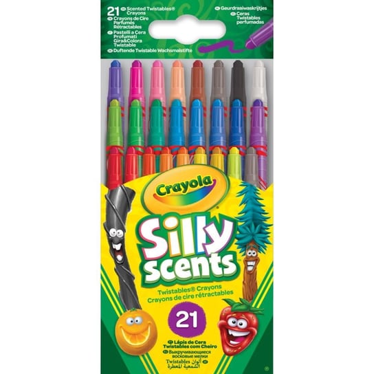 Crayola, kredki świecowe zapachowe wykręcane, Silly Scents Mini, 21 sztuk Crayola