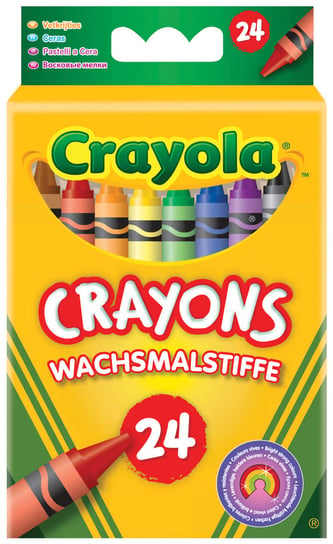 Crayola, kredki świecowe zmywalne, 24 sztuki Crayola