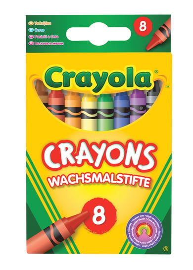 Crayola, kredki świecowe zmywalne, 8 sztuk Crayola
