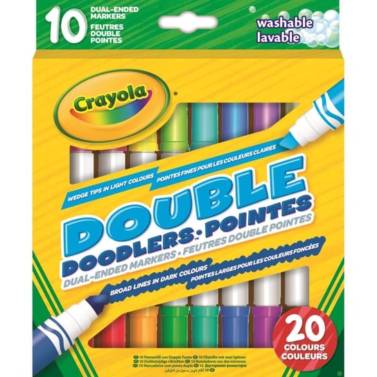 Crayola, markery dwustronne zmywalne, 10 sztuk Crayola