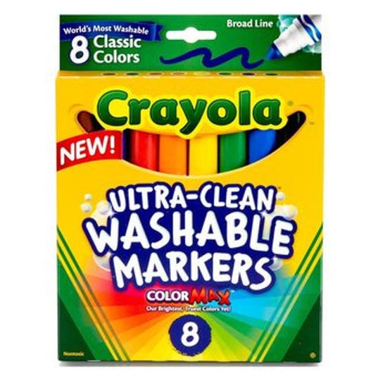Crayola, markery kolorowe zmywalne, 8 sztuk Crayola