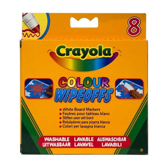 Crayola, markery suchościeralne do białej tablicy, 8 sztuk Crayola