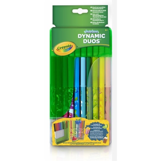 Crayola, markery zmywalne Dynamic Duos, 20 sztuk Crayola