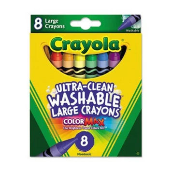 Crayola Zmywalne Kredki Woskowe 8 Kolorów Crayola