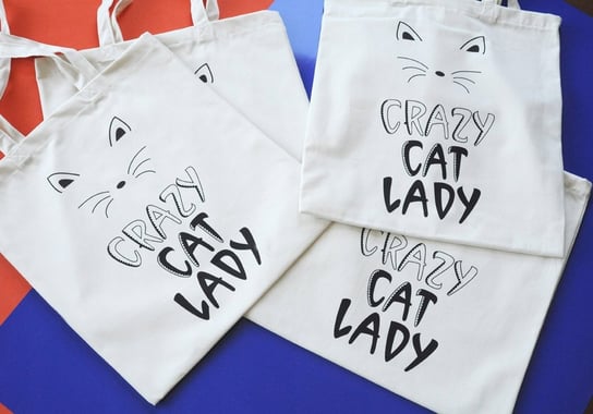 Crazy cat lady, torba zakupowa, Sowia Aleja Inna marka