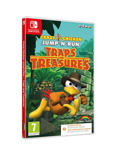 Crazy Chicken Jump'n'Run - Traps and Treasures - Kod w pudełku, Nintendo Switch Mindscape