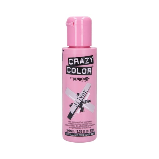 Crazy Color, Półtrwała farba do włosów 27 Silver, 100 ml Crazy Color