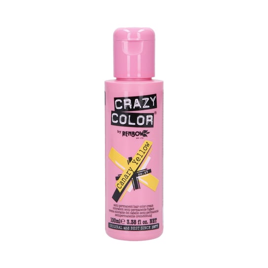 Crazy Color, Półtrwała farba do włosów 49 Canary Yellow, 100 ml Crazy Color