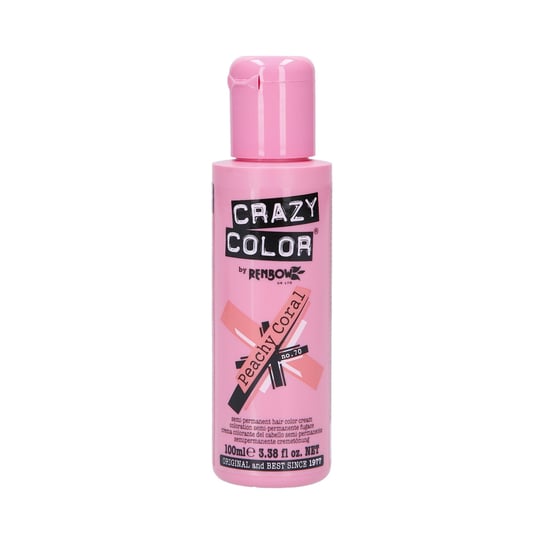 Crazy Color, Półtrwała farba do włosów 70 Peachy Coral, 100 ml Crazy Color