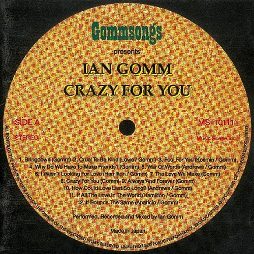 Crazy For You Ian Gomm