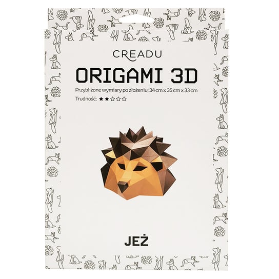 Creadu, Zestaw DIY Origami Jeż 3D Creadu