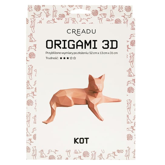 Creadu, Zestaw DIY Origami Kot 3D Creadu