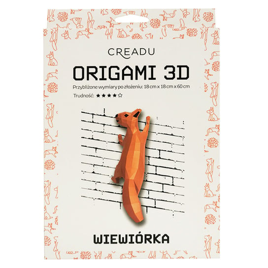 Creadu, Zestaw DIY Origami Wiewórka 3D Creadu