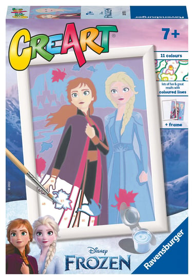 CreArt dla dzieci Malowanie po numerach Frozen Siła Sióstr CreArt