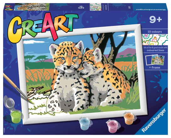 CreArt dla dzieci Malowanie po numerach Jaguary CreArt