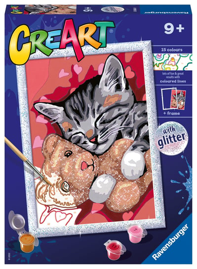 CreArt dla dzieci, Malowanie po numerach, Spokojny kociak CreArt