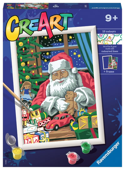 CreArt dla dzieci Malowanie po numerach Święty Mikołaj CreArt