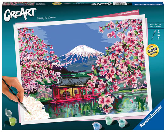 CreArt Malowanie po numerach Kwitnąca wiśnia w Japonii CreArt