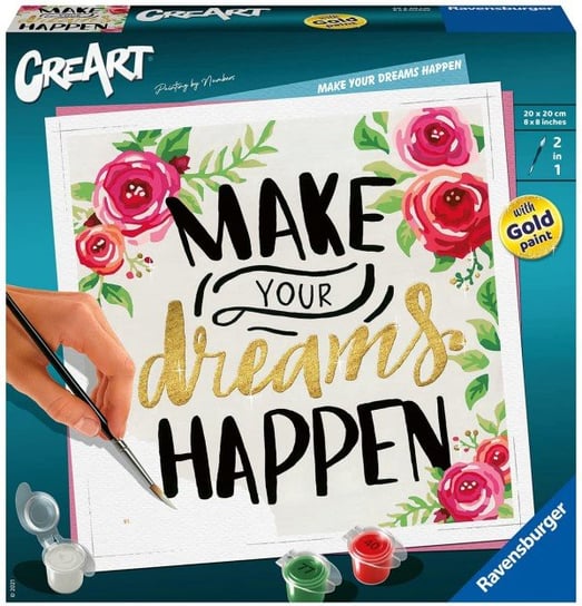 CreArt Malowanie po numerach Make your dreams happen CreArt