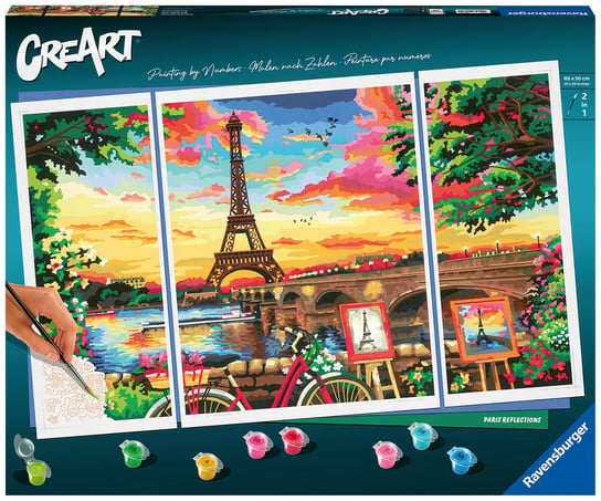 CreArt Malowanie po numerach Paryż Panorama 20134 CreArt