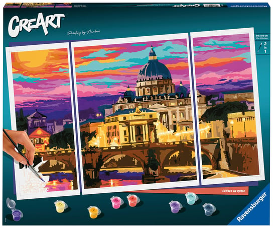 CreArt Malowanie po numerach Rzym Panorama 20238 CreArt