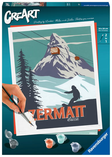 CreArt Malowanie po numerach Zermatt, Szwajcaria 23500 CreArt