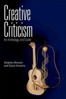 Creative Criticism Benson Stephen, Connors Clare