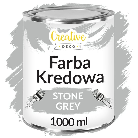 Creative Deco farba kredowa, szara, 1L Creative Deco