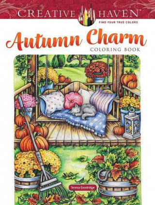 Creative Haven Autumn Charm Coloring Book Goodridge Teresa
