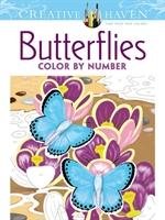 Creative Haven Butterflies Color by Number Coloring Book Sovak Jan