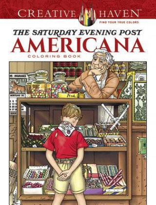 Creative Haven The Saturday Evening Post Americana Coloring Book Noble Marty