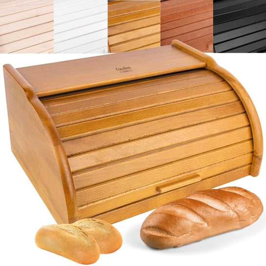 Creative Home drewniany chlebak, pojemnik na chleb, olcha Creative Home